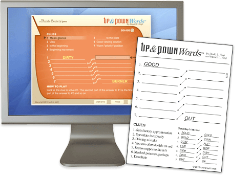 Play Up & Down Words: Fill in two-word phrases