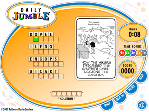 play daily jumble