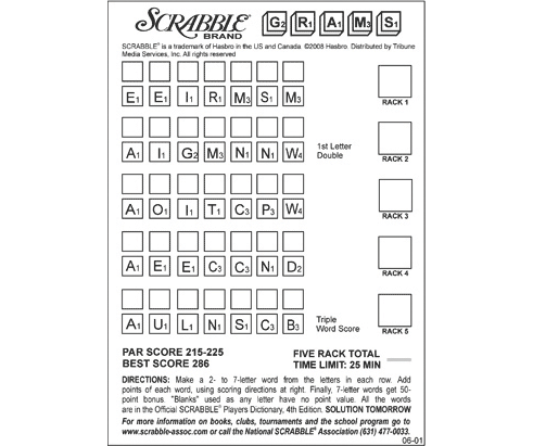 Scrabble-grams