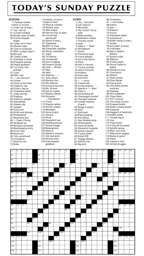 Universal crossword deals puzzle for today