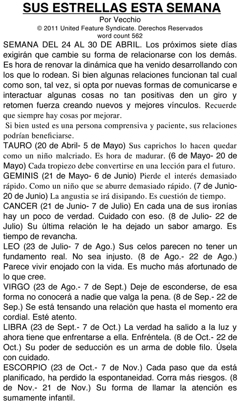 Susestrellasestasemana
