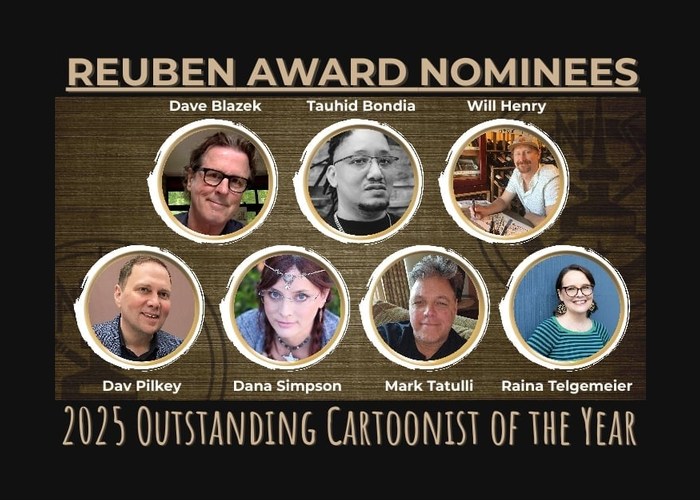 Congratulations to our 2025 Outstanding Cartoonist of the Year Nominees!