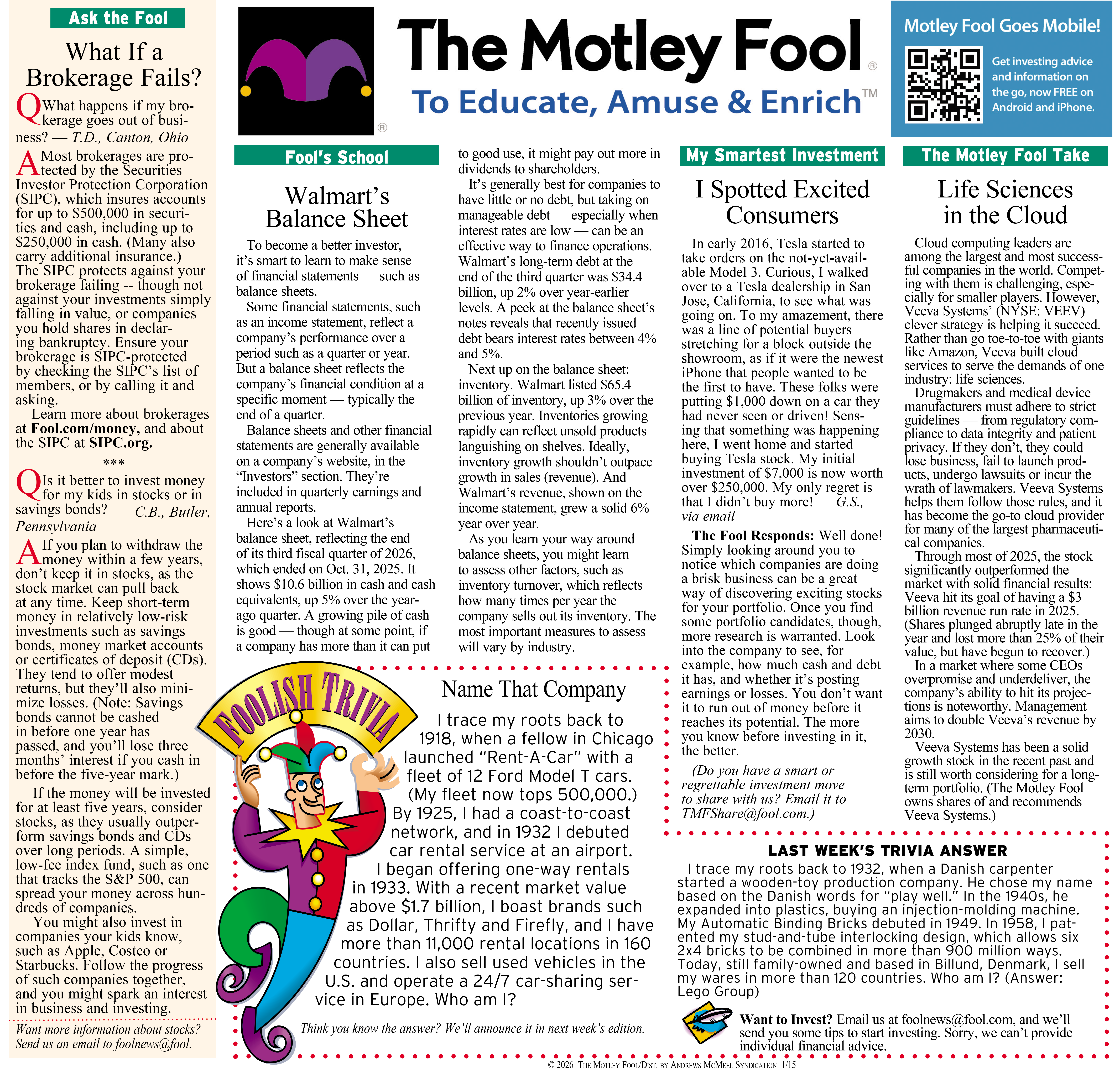 Alt text: A newsletter page from The Motley Fool featuring an 